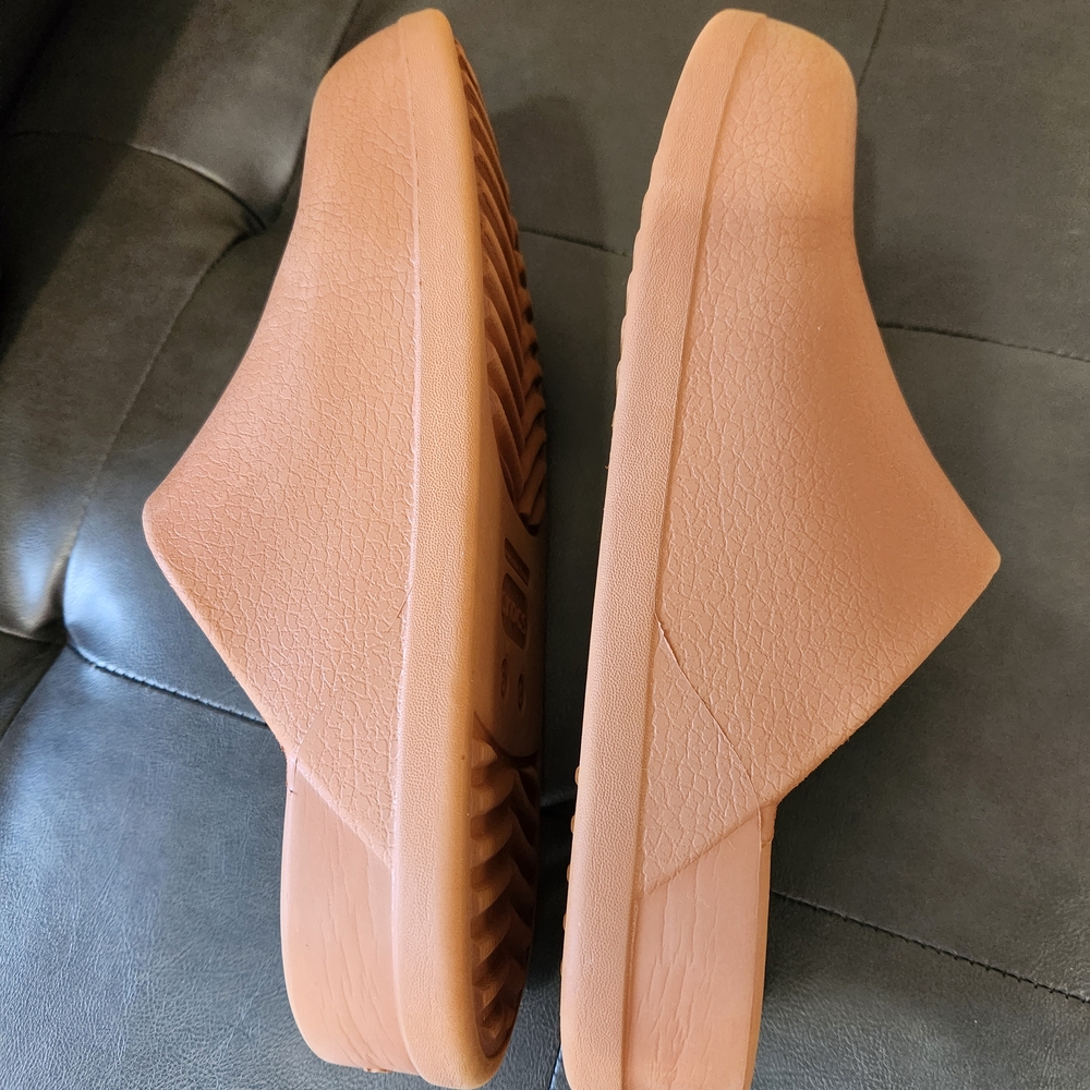 CROCS Women's Slip-On Clogs in Terracotta Orange - Picture 8 of 10